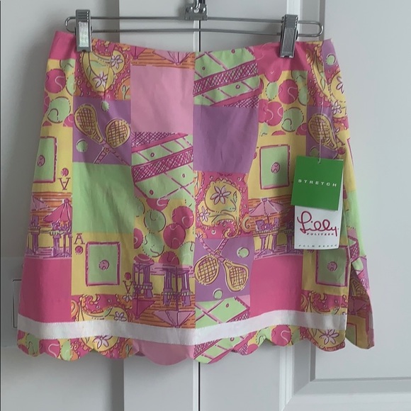 NWT Lilly Pulitzer Tennis Skirt Sz0